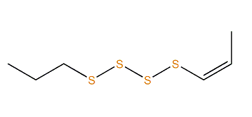 Propyl (Z)-1-propenyl tetrasulfide